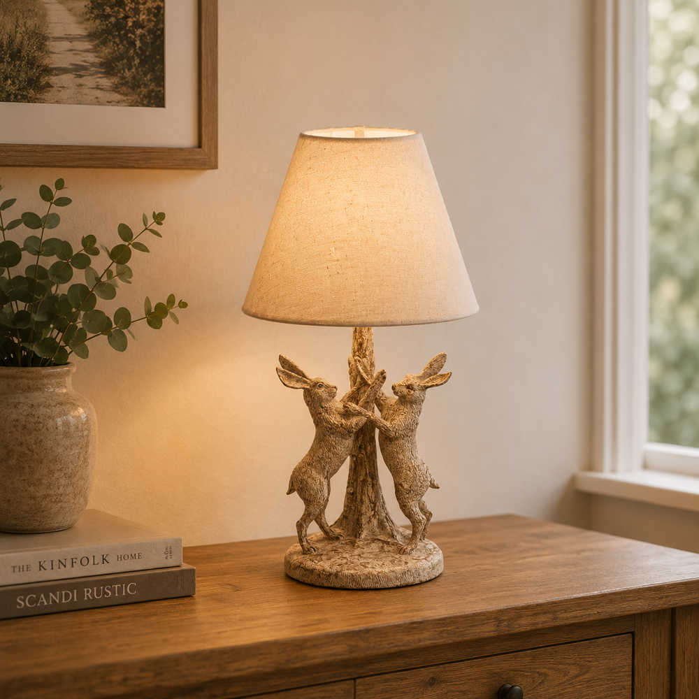 Stonewashed Hares Table Lamp
