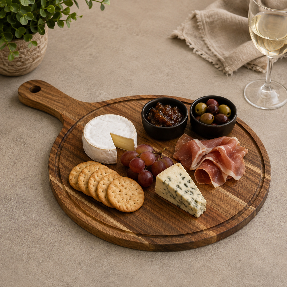 Round Acacia Serving Board