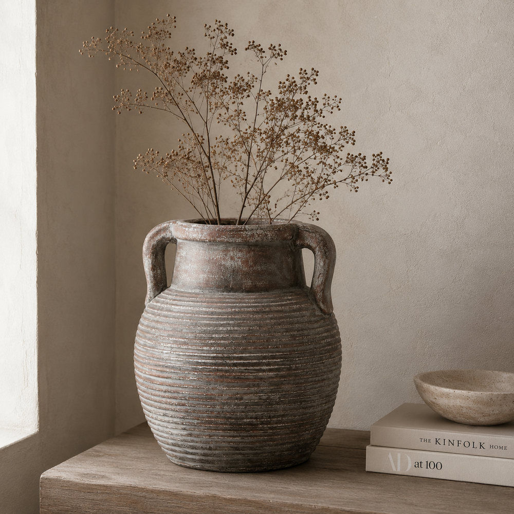 Siena Brown Amphora Pot