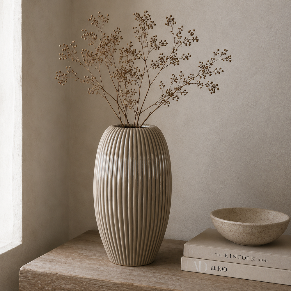 Pallida Large Striped Vase