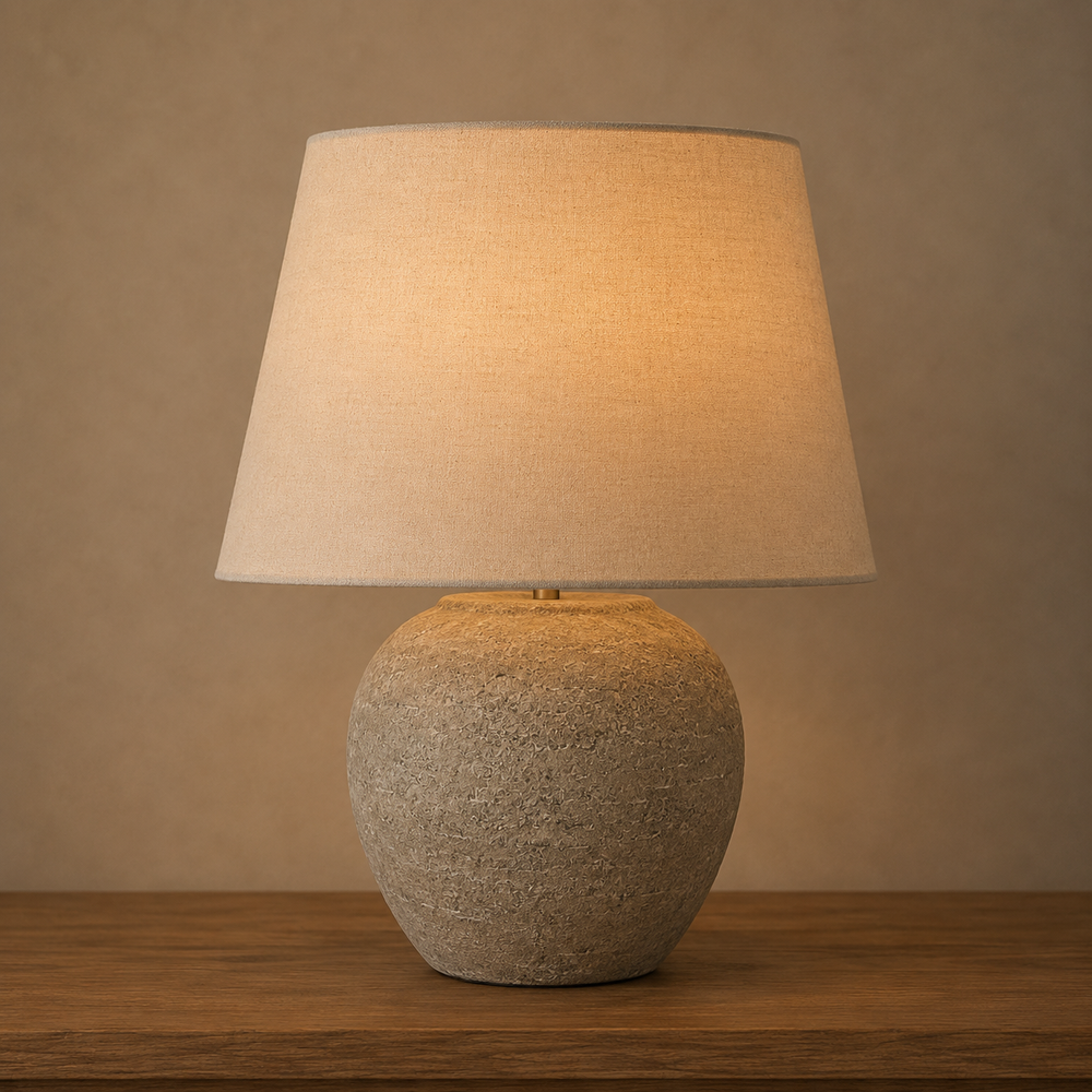 Tuscan Grey Ceramic Lamp