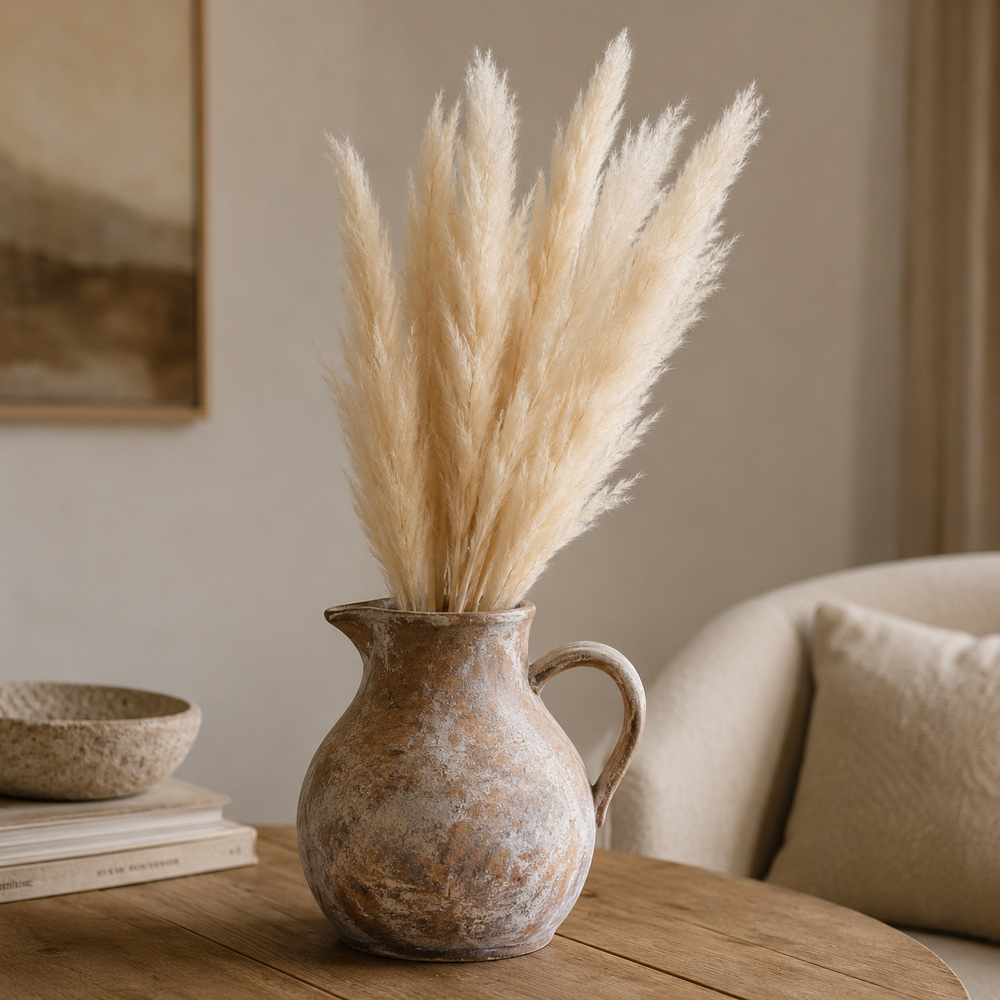 Mini White Pampas Grass — Bunch of 15