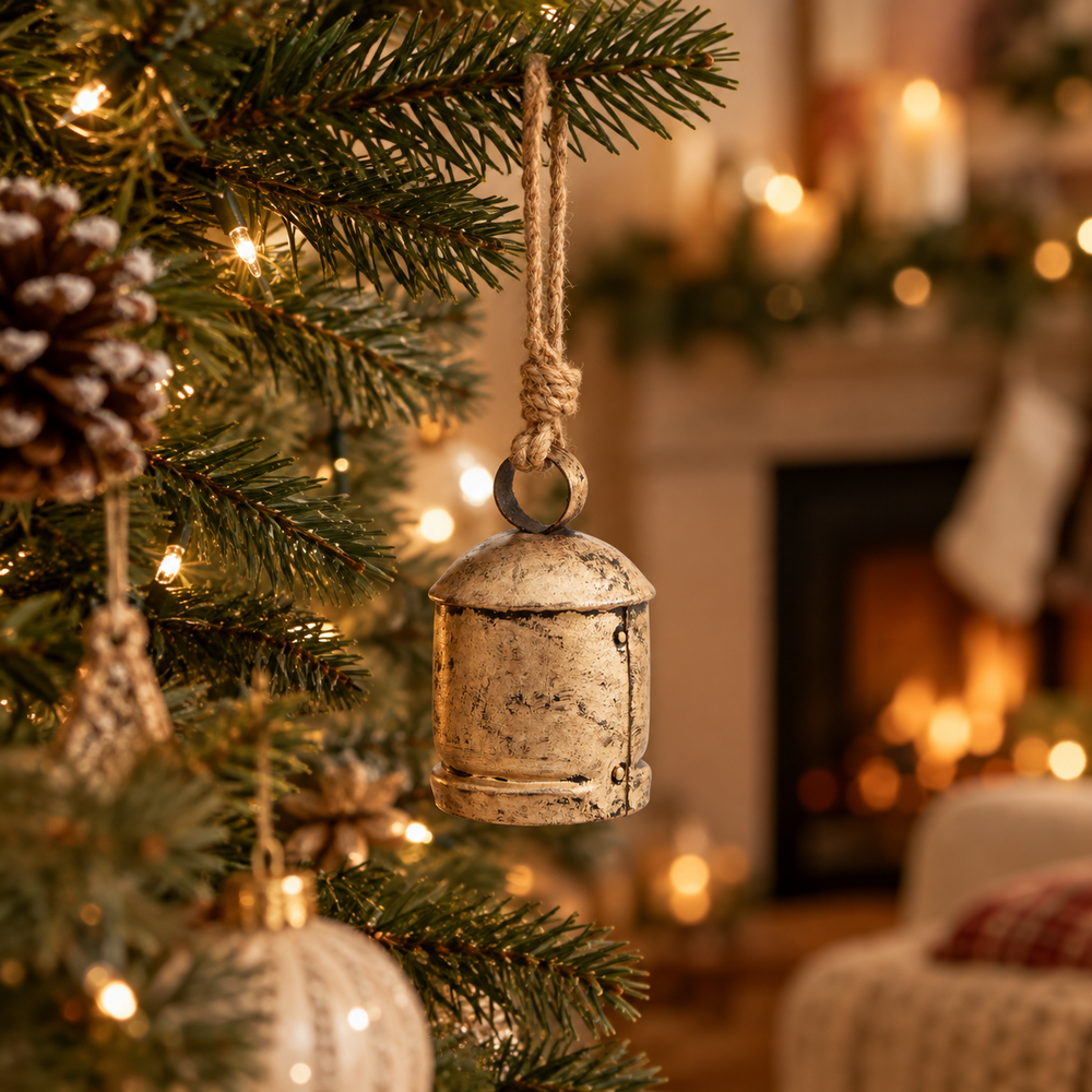 Klokke Antique Gold Hanging Bell