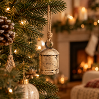 Klokke Antique Gold Hanging Bell