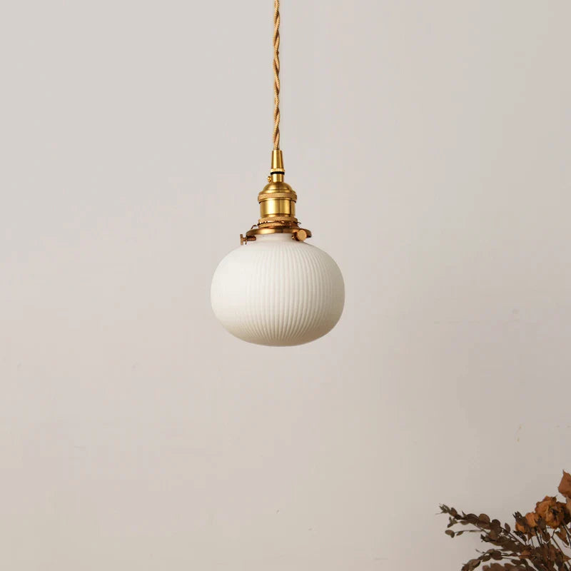 Verona Globe Ceramic Pendant Light
