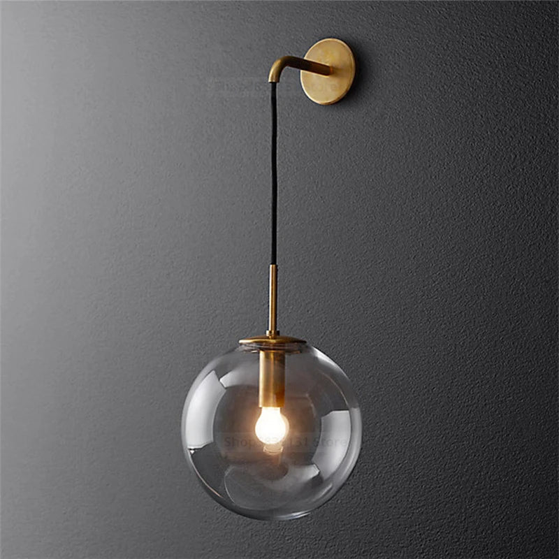 Murano Smoke Glass Wall Light