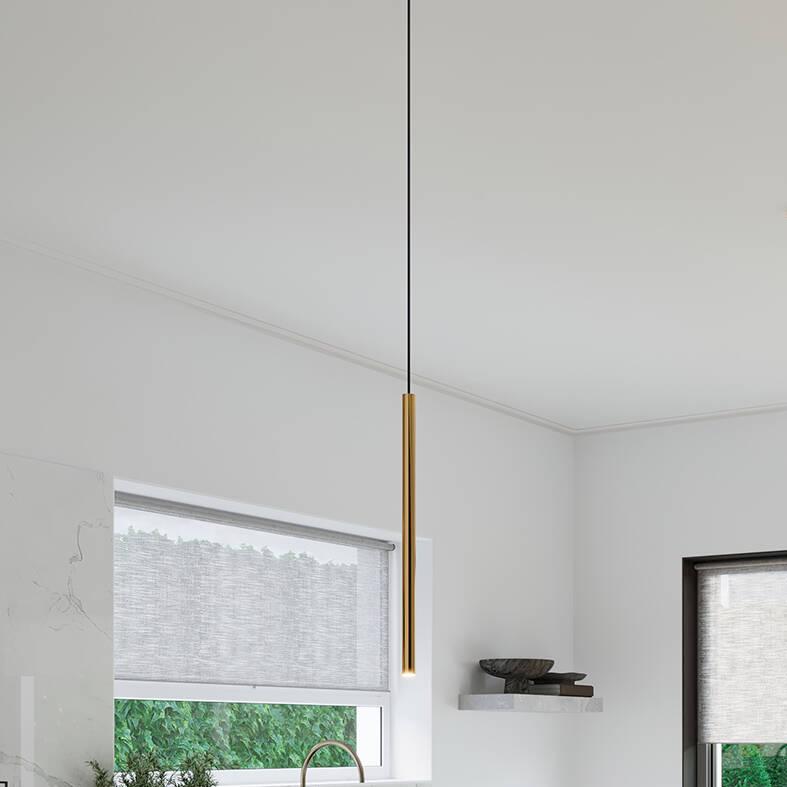 Padova Single Brass Pendant Light
